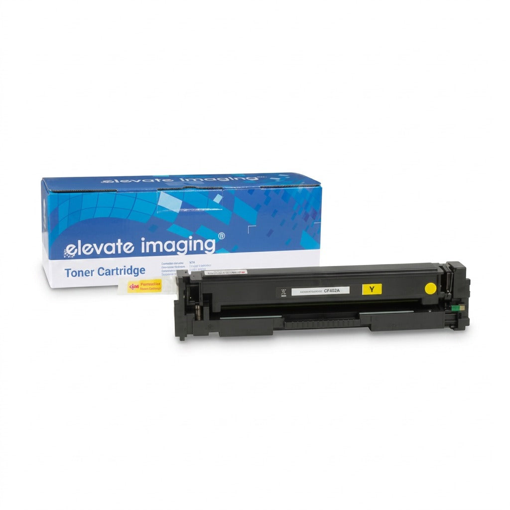 HP 201A (CF402A) Compatible Yellow Toner — 1,400 Pages | Endorsed by Lexmark