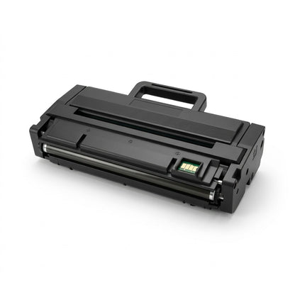Elevate Imaging MLT-D111L compatible high yield black laser toner cartridge showing chip and roller.