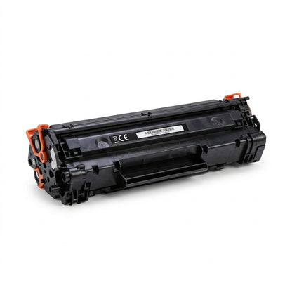Elevate Imaging remanufactured HP CB542A (125A) yellow laser toner cartridge on a white background.