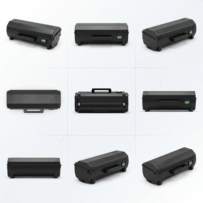 Grid displaying nine different views of the Elevate Imaging HP 414A (W2020A) Black Toner Cartridge.