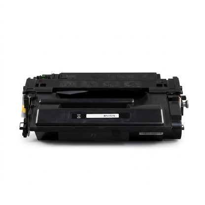 Elevate Imaging HP 55X CE255X high yield black toner cartridge, hero shot on white background.