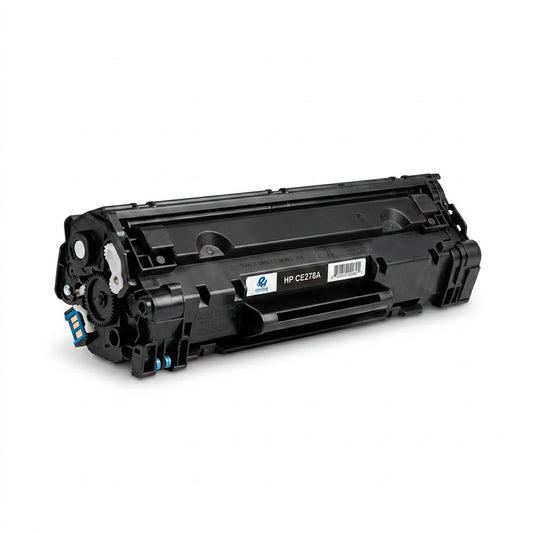 Elevate Imaging compatible HP CE278A black laser toner cartridge on a white background.