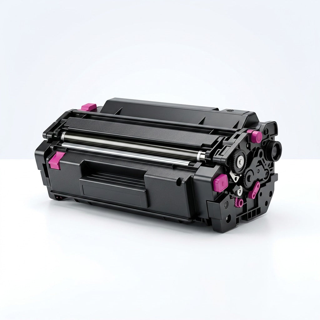 Elevate Imaging remanufactured magenta toner cartridge for HP 645A (C9733A) on a white background.