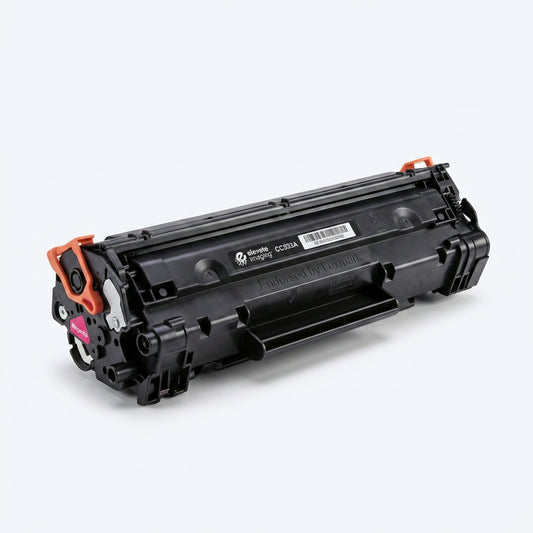Elevate Imaging magenta remanufactured CC533A toner cartridge for HP 304A, endorsed by Lexmark.