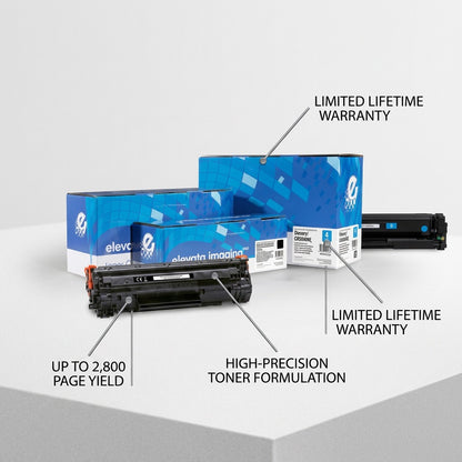 HP 304A Magenta Remanufactured Toner Cartridge with features: 2,800 page yield and high-precision toner.
