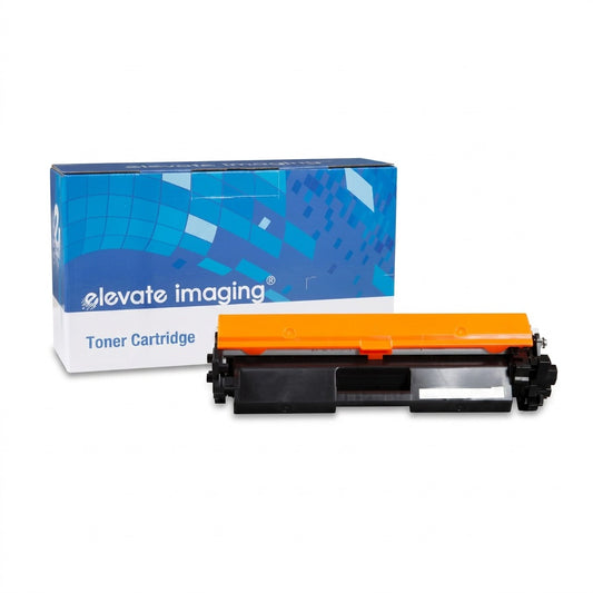 Elevate Imaging HP 30X compatible black toner cartridge with its blue and white retail box.
