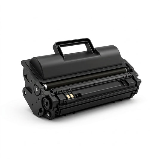 Elevate Imaging compatible HP 37Y (CF237Y) black toner cartridge with handle on a white background.