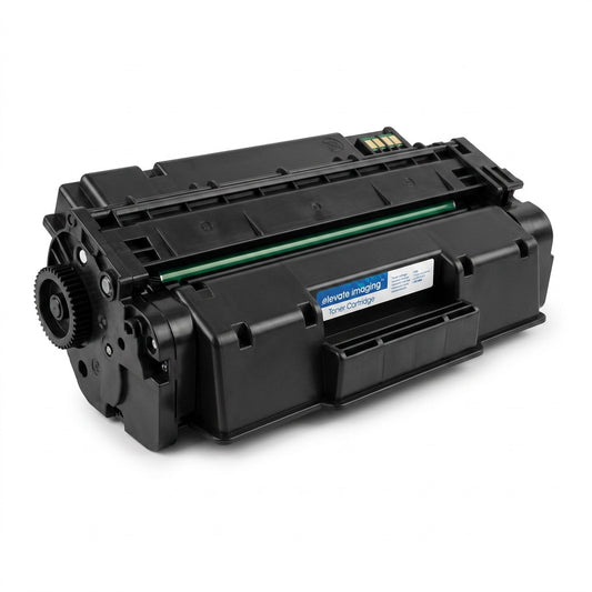 Elevate Imaging compatible HP 58X (CF258X) black toner cartridge on a white background.