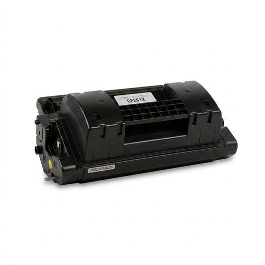 Elevate Imaging compatible HP 81X (CF281X) black high yield toner cartridge on white background.