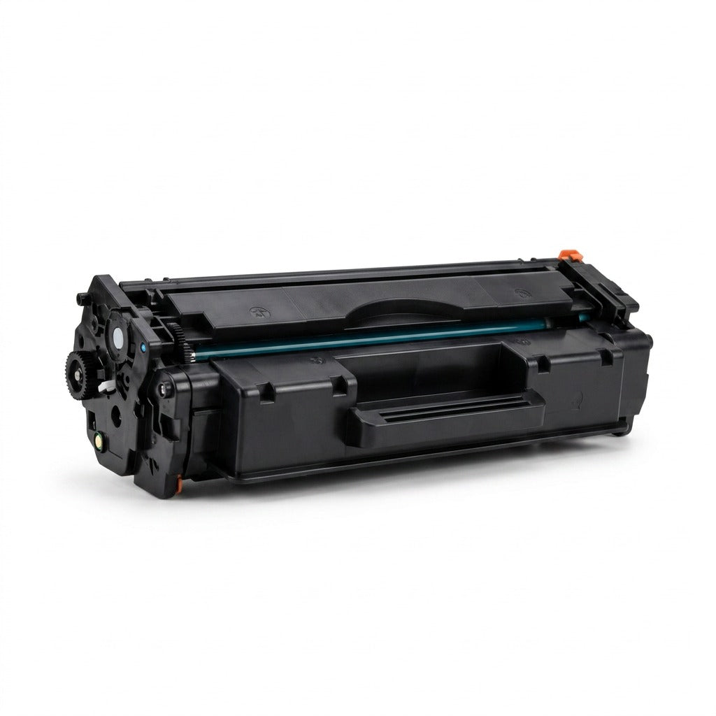 Elevate Imaging remanufactured HP 312A (CF381A) cyan toner cartridge on a white background.