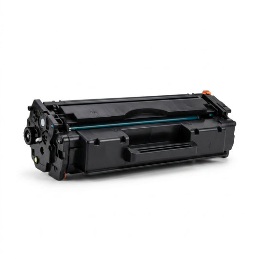 Elevate Imaging remanufactured HP 312A (CF381A) cyan toner cartridge on a white background.